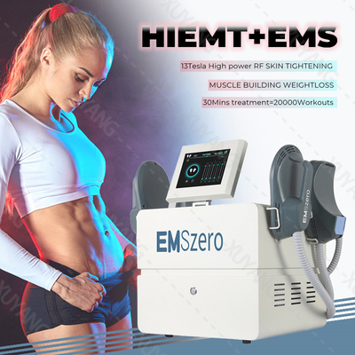 دستگیره های قابل حمل 4 با RF سوختن چربی ساخت عضلات Emslim مینی مجسمه سازی بدن EMS دستگاه بلند کردن کون با RF